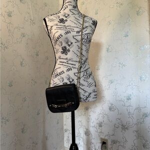 Jimmy Choo Black Leather Crossbody Bag